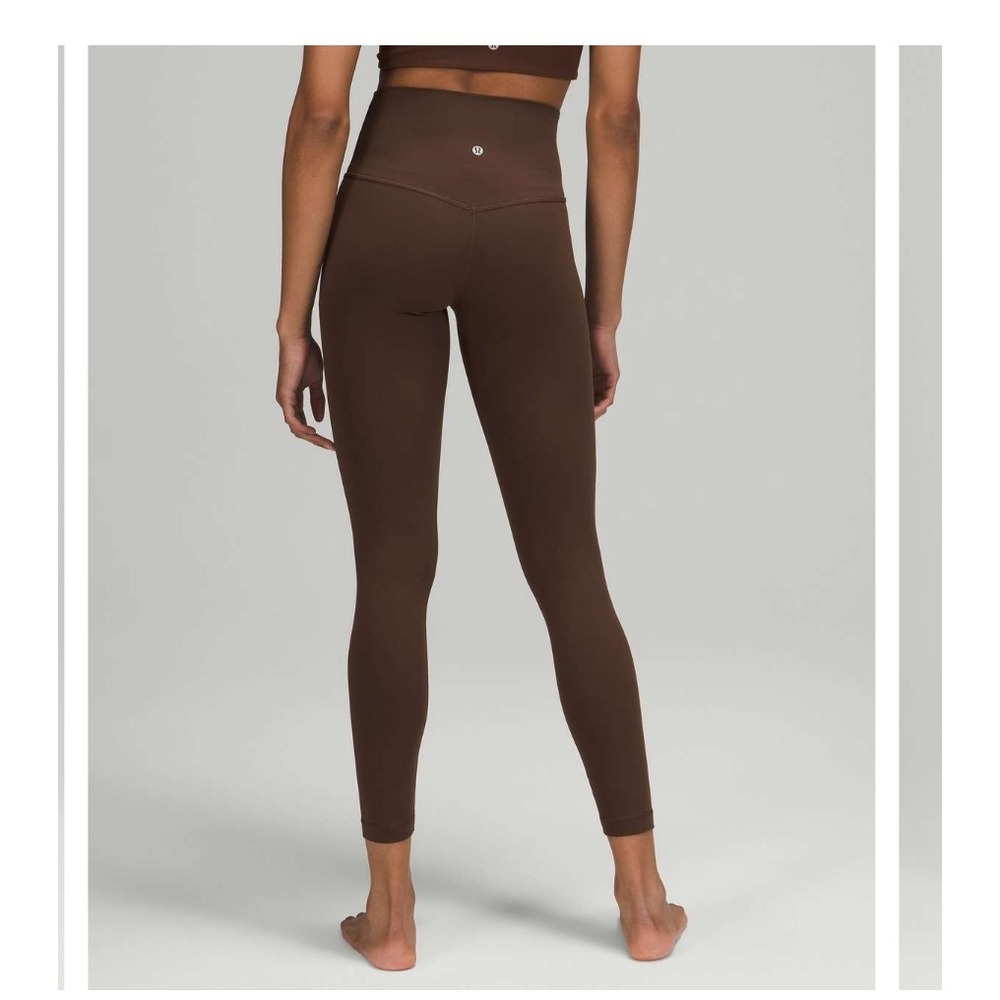 Lululemon Align High-Rise Pant Women Size 12 Java Brown Nulu 25" Leggings - Picture 1 of 8